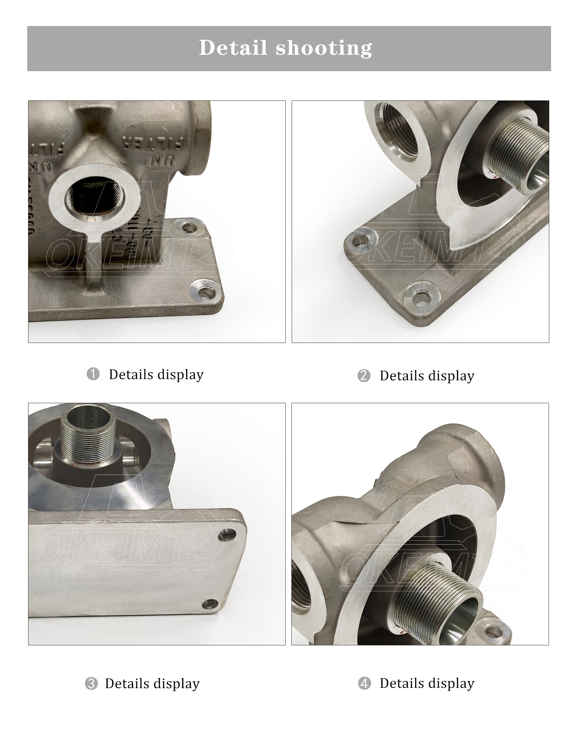 190-1106 C9 E330C CATE Filter Head Aluminum Die Casting