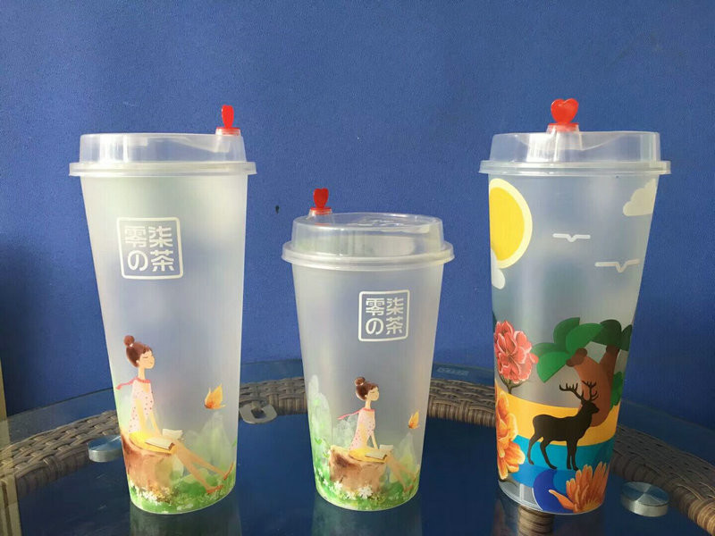 Customized Plastic Label Cup Transparent Adhesive Sublimation Specification