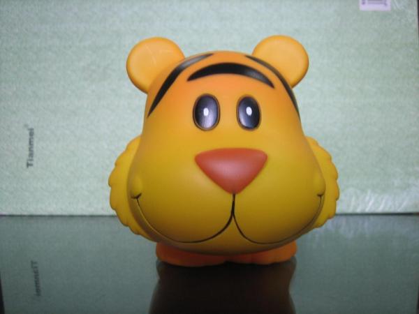 Cute Plastic Tiger Money Kids Piggy Banks 13.5cm Length X 10cm Height X 10cm
