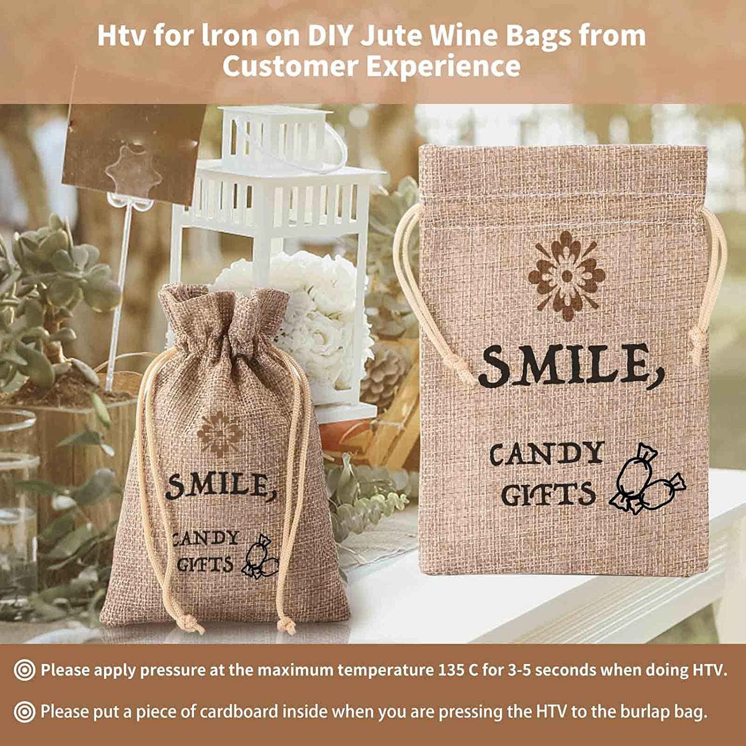Environmental Protection Jewelry Bags Cotton Coffee Bean Storage