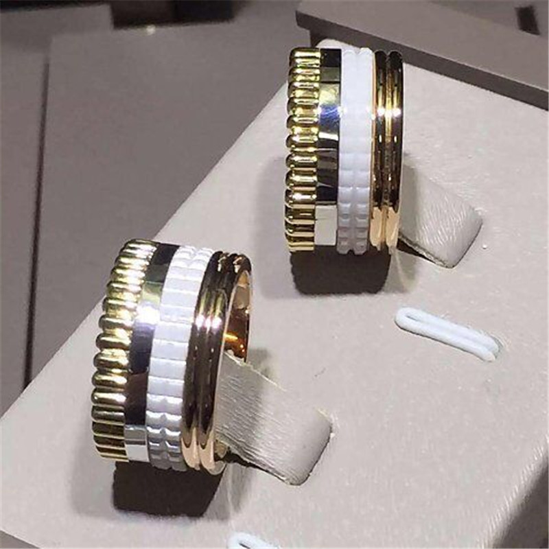 Jewelry factory in Shenzhen, China Br wide ring 18k white gold yellow gold rose gold ring Luxury jewelry factory