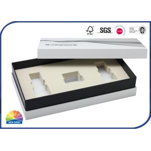 Textured Paper Rigid Shoulder Box With Foam Insert