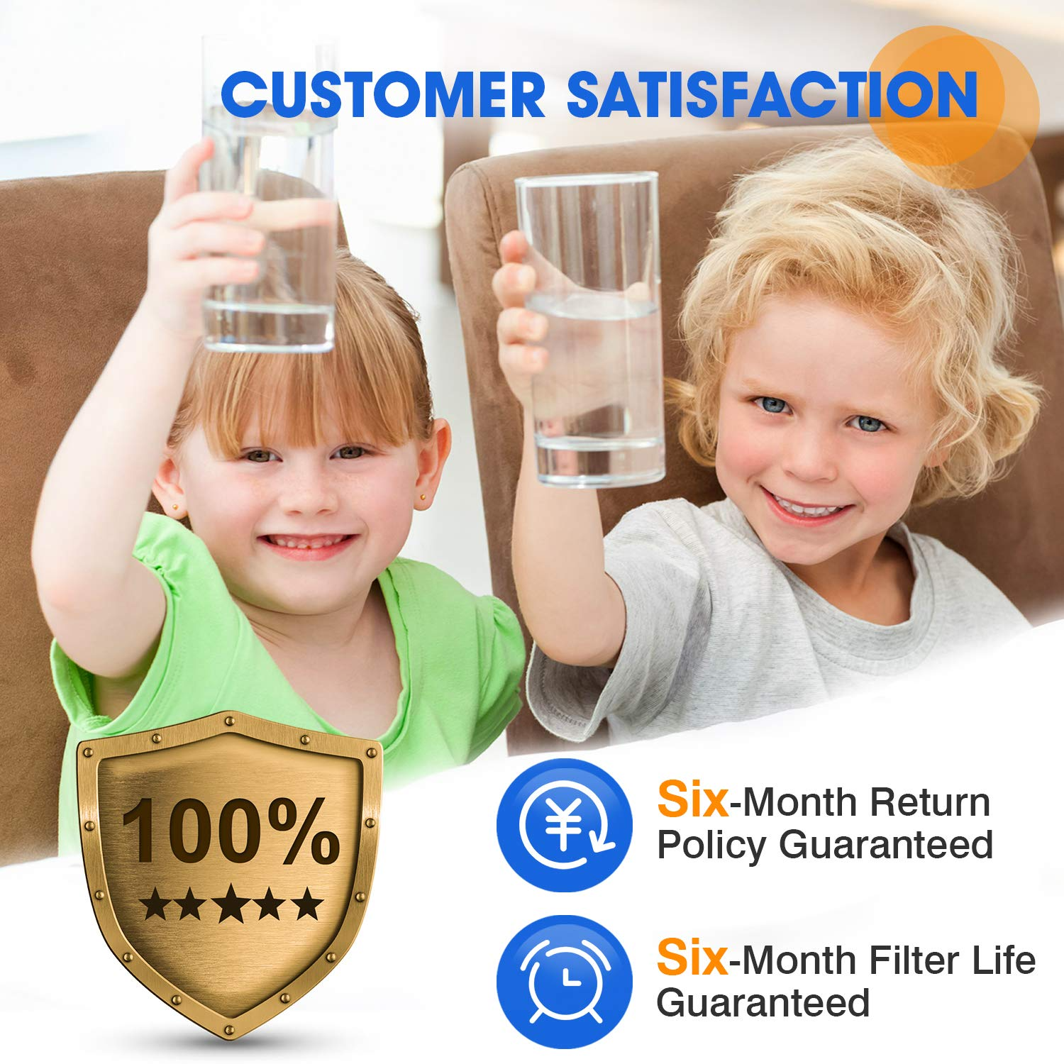 WF2CB Refrigerator Water Filter Replacement Housing 1-Pack White Water Filtration System