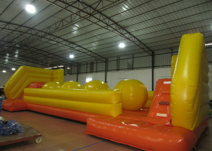 Exciting inflatable big ball jump game wipeout ball game on sale