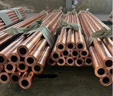 ASTM 2mm 4mm Seamless Copper Pipe C10100 C10200 Coated Steel Tube For Refrigerat