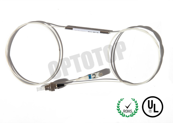 Stain Steel Tube Fiber Optic Attenuation Single Mode High Return Loss Type FC / UPC