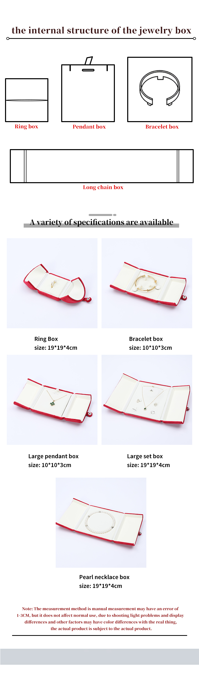 China Manufacturing wholesale Luxury Jewellery Box packaging Custom high end Necklace Bracelet Earrings Ring Packaging double door Velvet red Jewelry