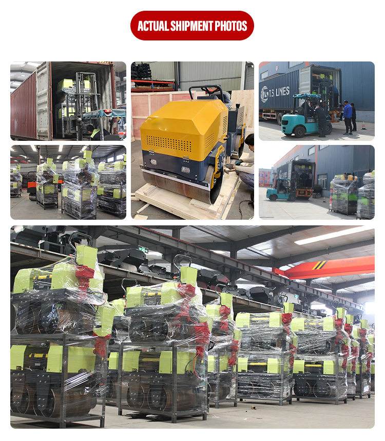 Full Hydraulic 2 Ton Ride-On Double Drum Vibratory Roller Compactor with CHANGCHAI Engine