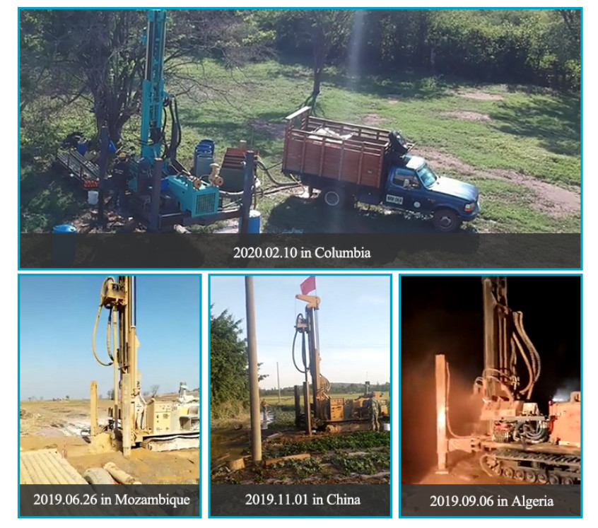 Hard Rock Mining Blasting Hole 260m Drilling Borewell Machine
