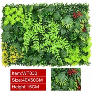  Green Wall Vertical Garden Artificial Plant Grass Wall for Decoration  40*60cm Manufactures