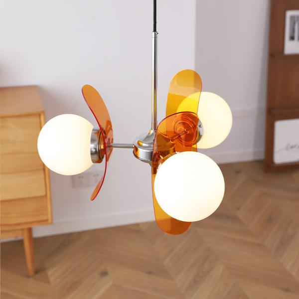 Nordic Middle Ancient Acrylic Beans Pendant Lamp Living Room Dining Room Study