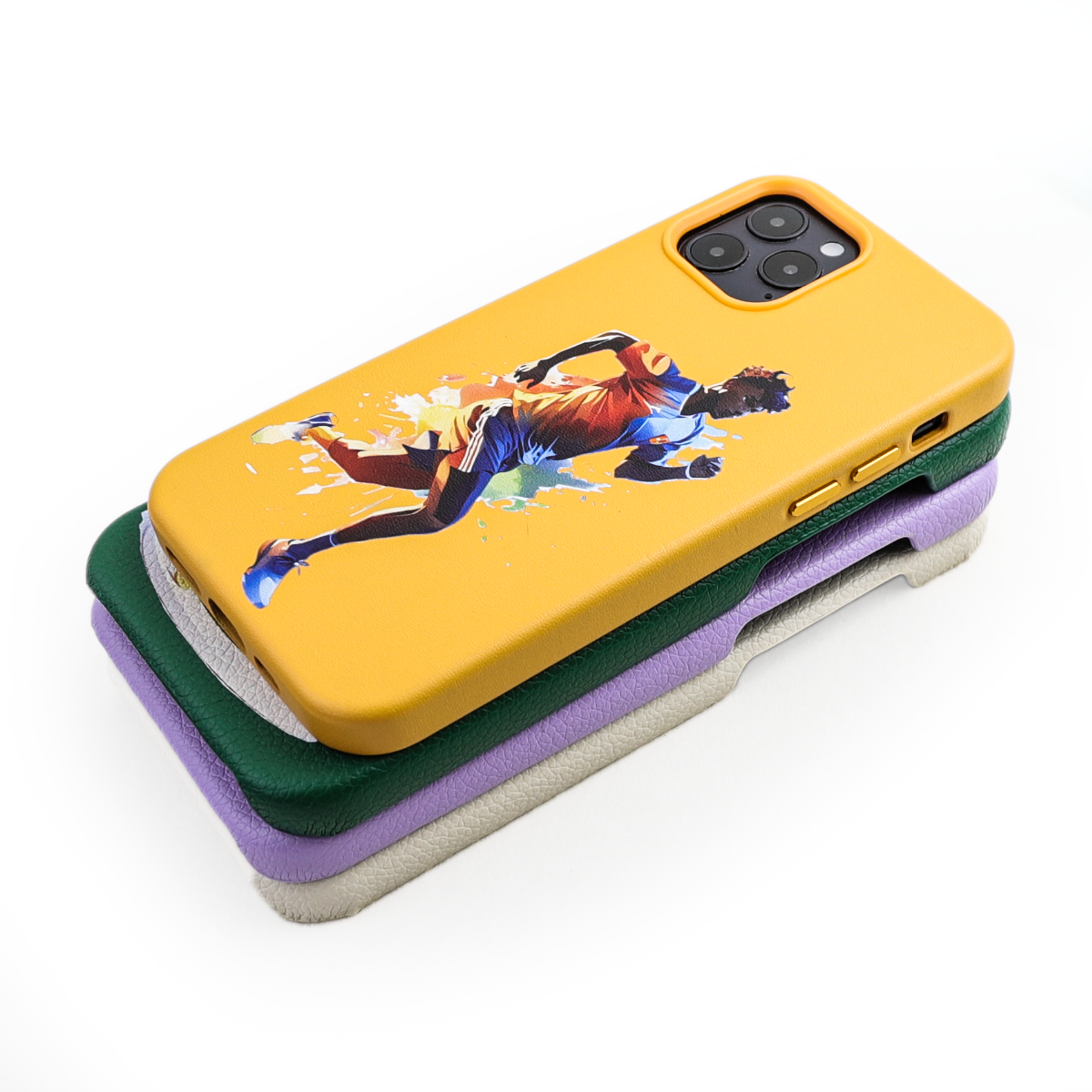 Shockproof PU Leather UV Print Mobile Cellphone Back Phone Case Cover for iPhone 15 14 13 12 Pro Max Smartphone Cases