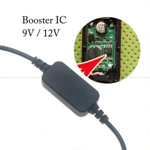 High Power USB to DC 5.5x2.1mm Jack 12V 9V Output Booster Converter Adapter