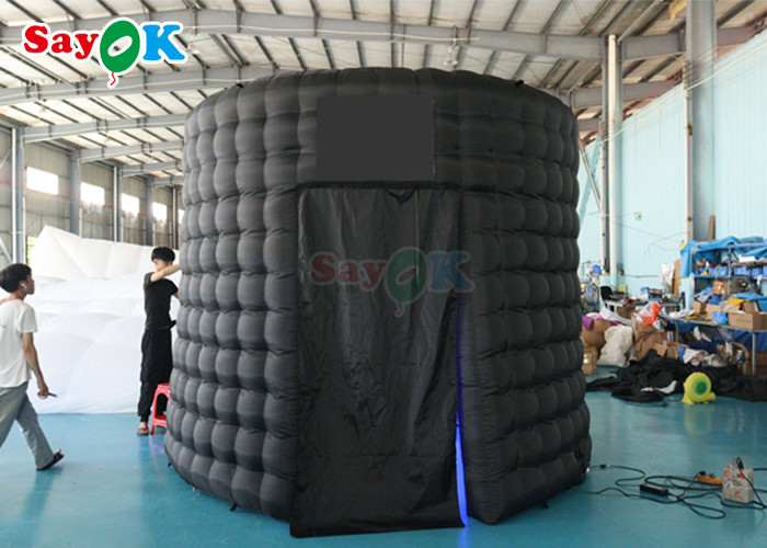 Portable Customized Air 360 Photo Booth Enclosure Inflatable Cube Backdrop Tent