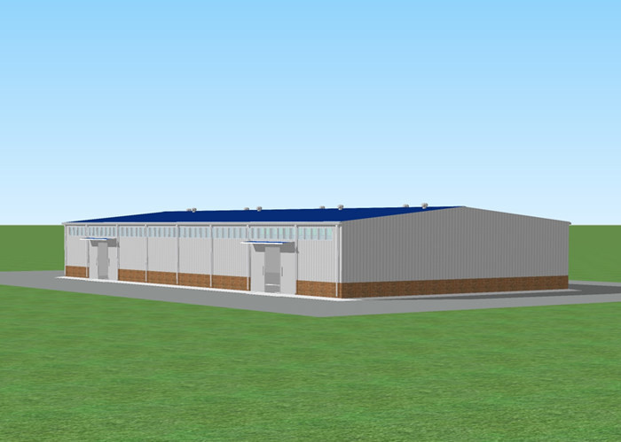 Q235 Space Frame Steel Structure Fireproof Prefab Metal Structure Warehouse