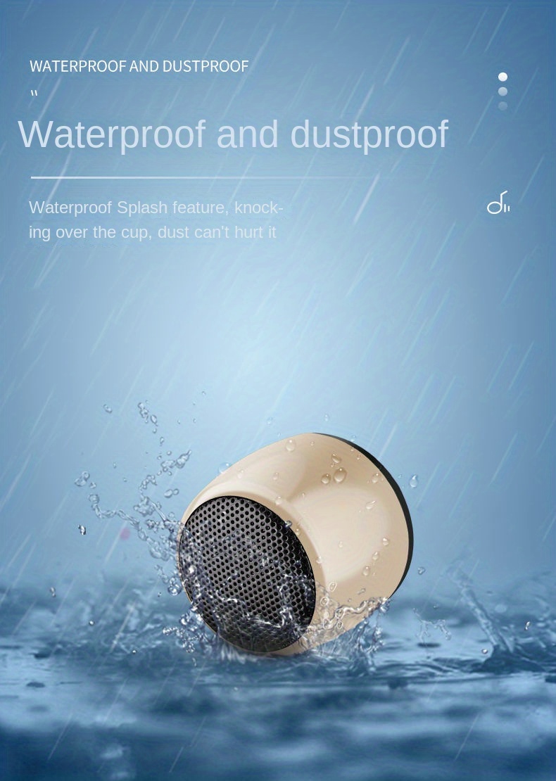 3W Output Power PORTABLE Wireless Speaker Mini Subwoofer for Compact Audio Experience