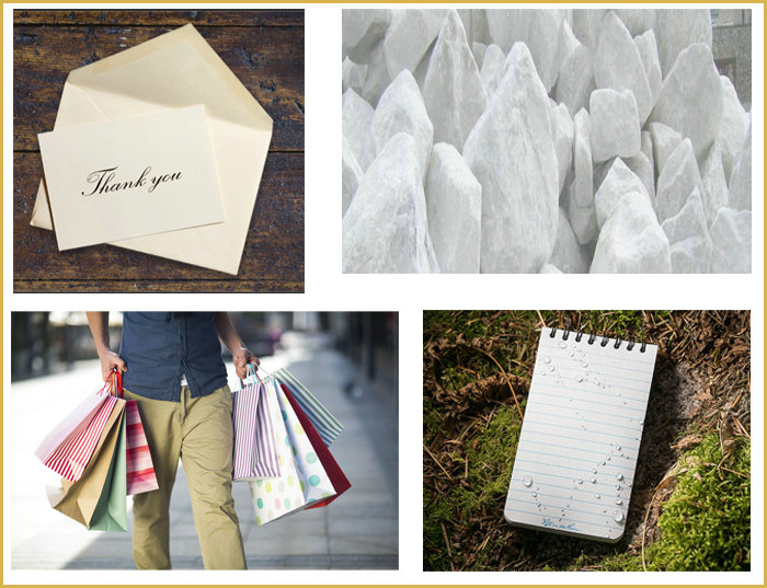 100um 120um White Stone Paper For Notebook Recyclable Waterproof 30 x 30cm