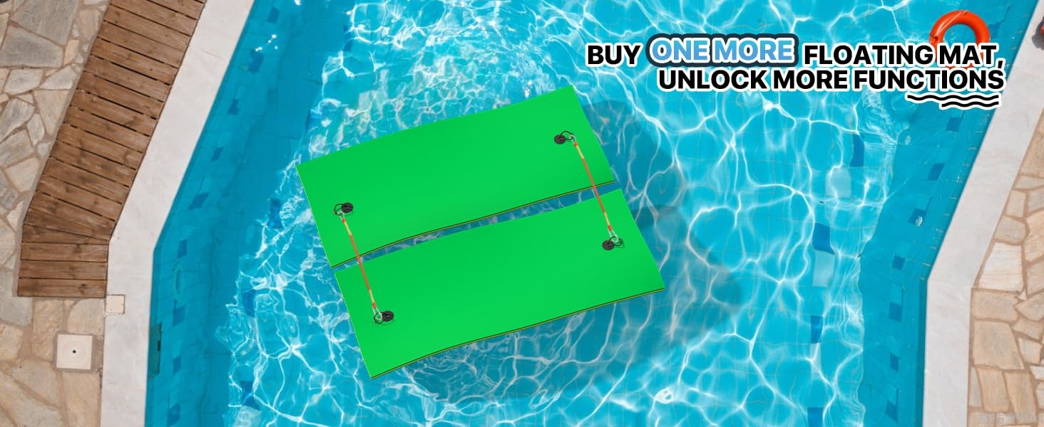 1.8m 2.4m 2.7m 3.5m 5.5mFloating Mat Water Park Lounge Swimming Pool Island XPE Foam Pad