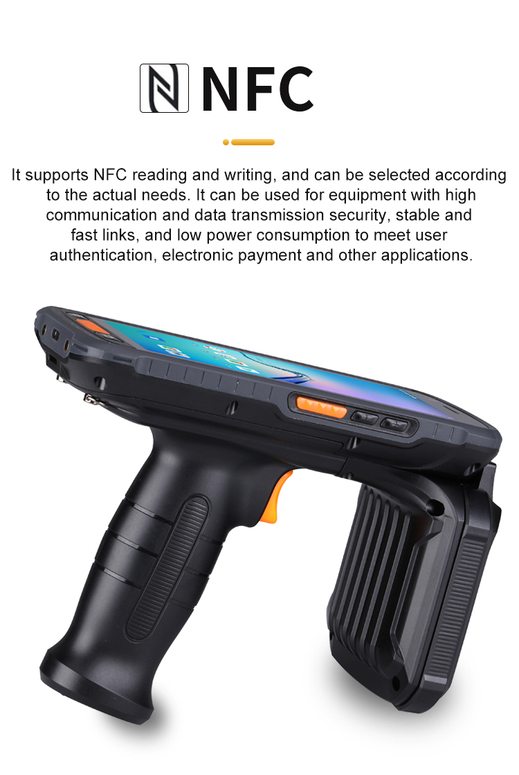 New Arrival Android Qr Code Pda Scanner NFC QR Code Scanning Industrial Rugged Pda Barcode Scanner