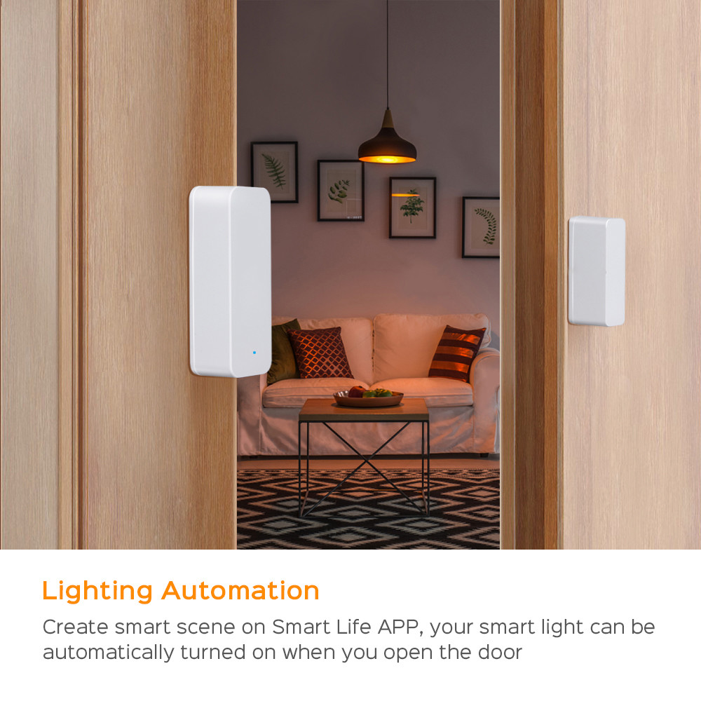 Tuya Smart Door Magnetic Sensor Wifi Automatic Door Sensor For House Safety