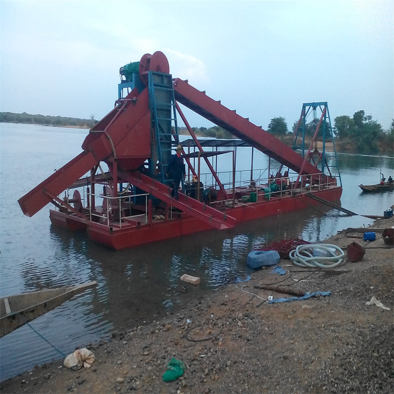 Reliable Performance River Bucket Chain Sand Gold Mining Dredger