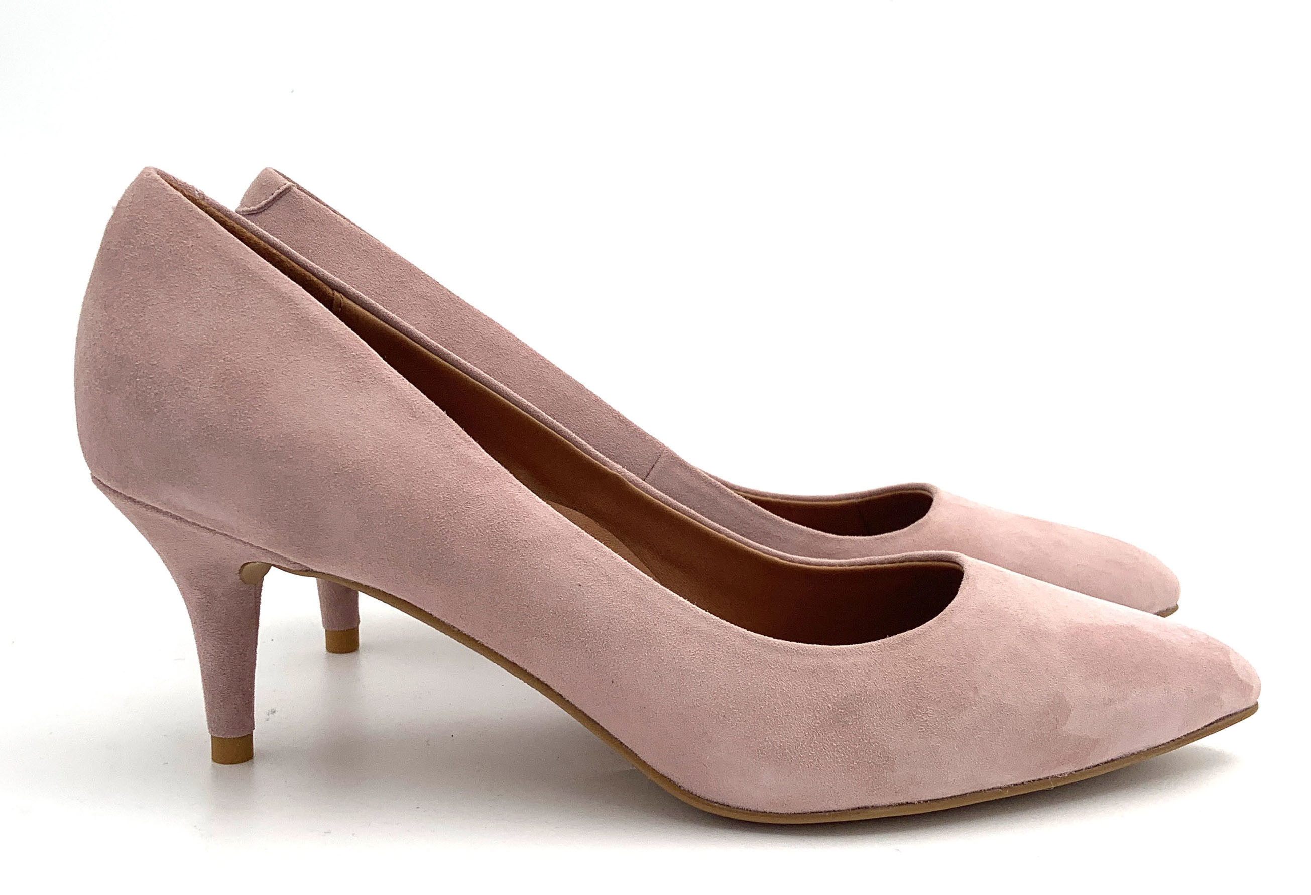 Slip On Womens Pump Heels Leather Material With Stiletto Heel
