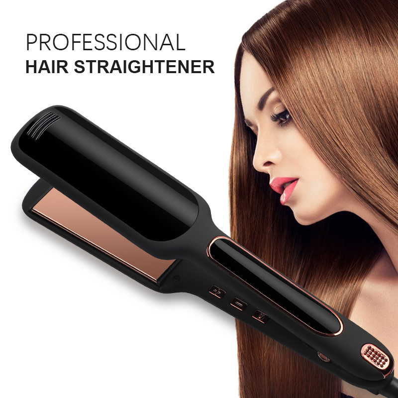 Tourmaline Ceramic Coating Anion Hair Straightener Flat Iron Salon Tool