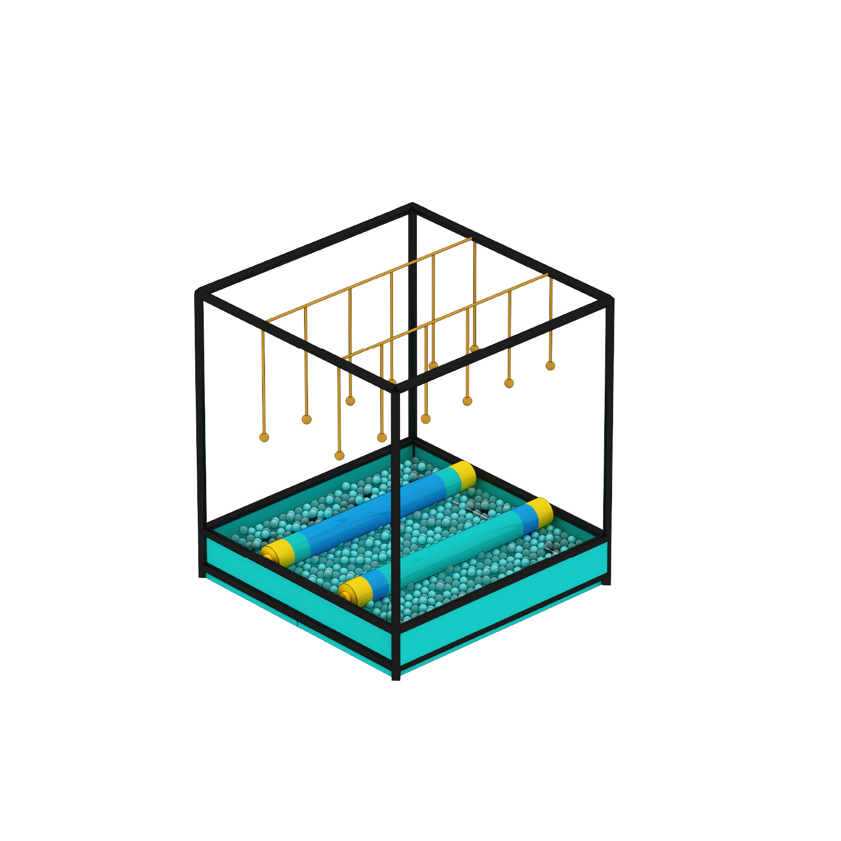Double Layer Junior Ninja Course Equipment For Indoor Playground