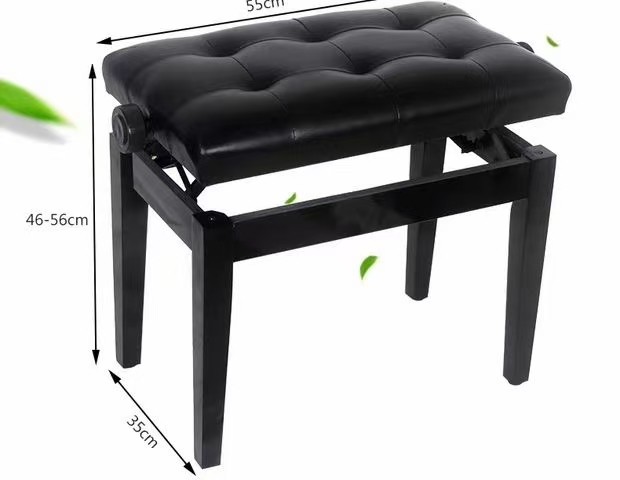 Modern piano accessories solid wooden deluxe piano stool Made In China Best Modern Adjustable Wood Piano Bench