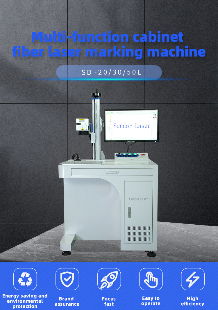 20w-100w Optical Fiber Laser Marking Machine Raycus Max Ipg Mopa Metal Engraving