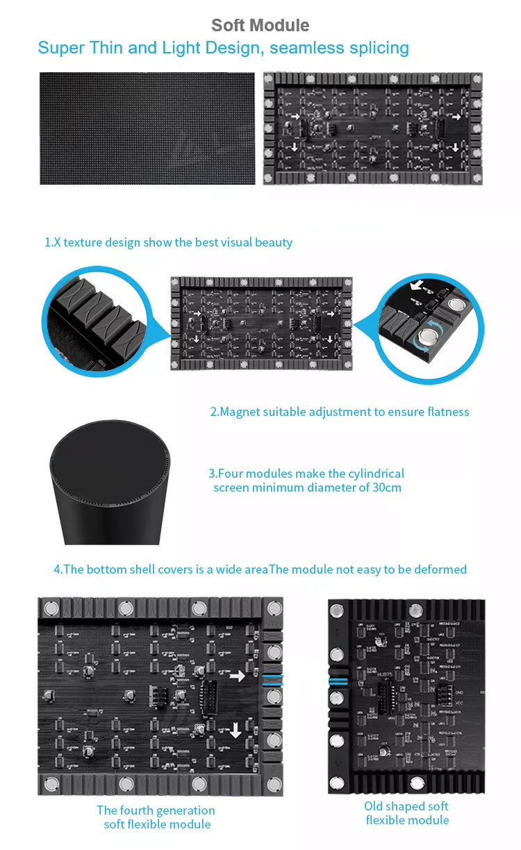 Indoor LED Display Screen P3 P2.5 P2 P1.86 Flexible LED Screen