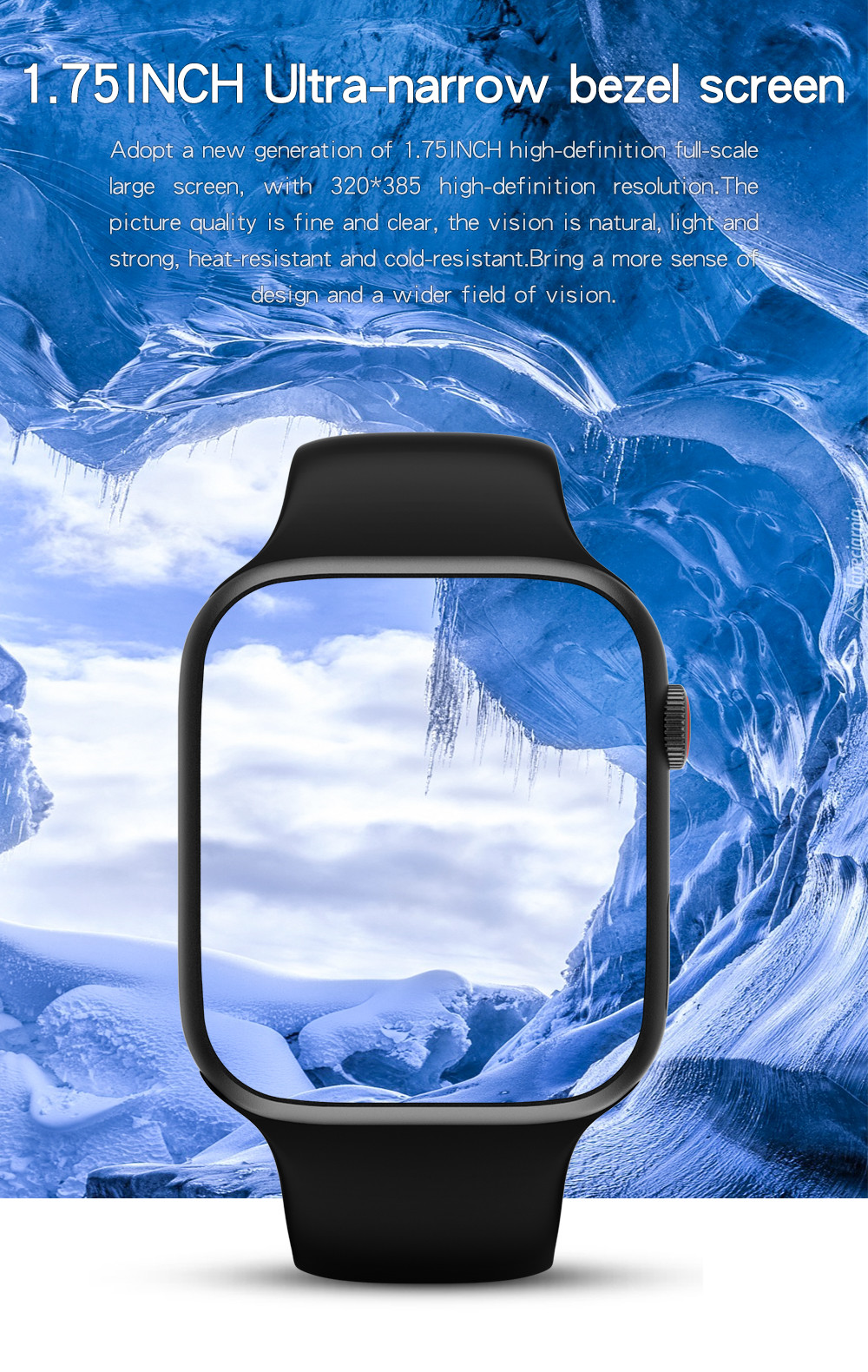 170mAh Dial Call Rechargeable Fitness Clock Android5.0 ECG IWO W78