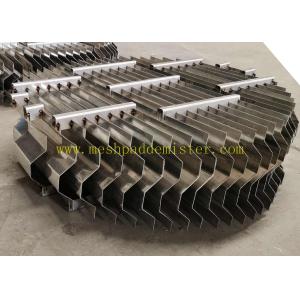 China SS304 Laser Cut Ribs Custom S Type Chevron Mesh Pad Mist Eliminator on sale