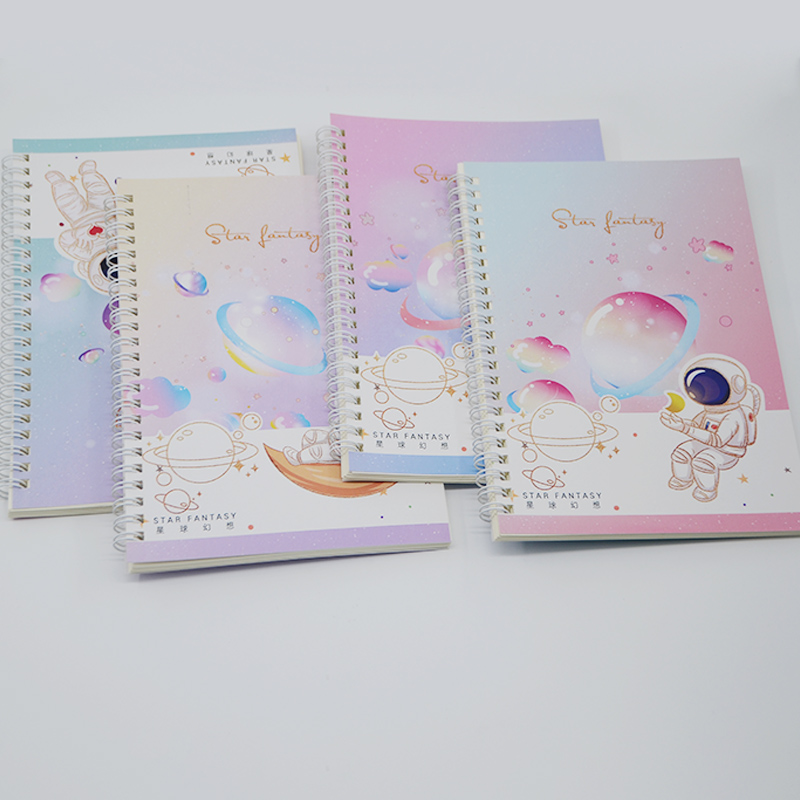 Pink Hard Cover A5 Custom Printing Notebook with Weekly Daily Planner and Paper Material