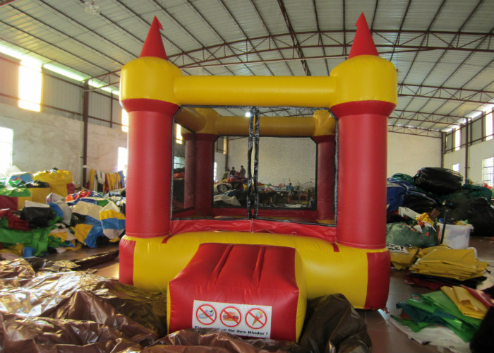 Red small inflatable jump castke house for kids under 7 years inflatable mini bouncer castle