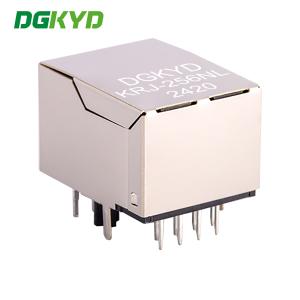 RJ45 Single Port Jack With 10/100BASE Transformer Integrated Ethernet Connector