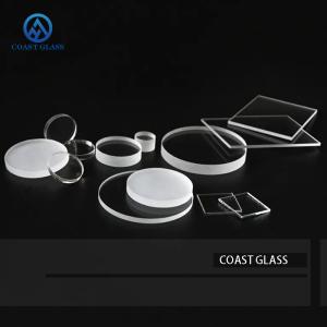 China Fused Silica Window Circular Transparent Quartz Glass Plate With Step on sale