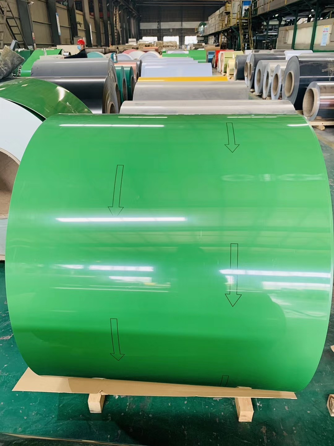 Embossing 3004 H22 Color Coated Aluminum Coil For Industry