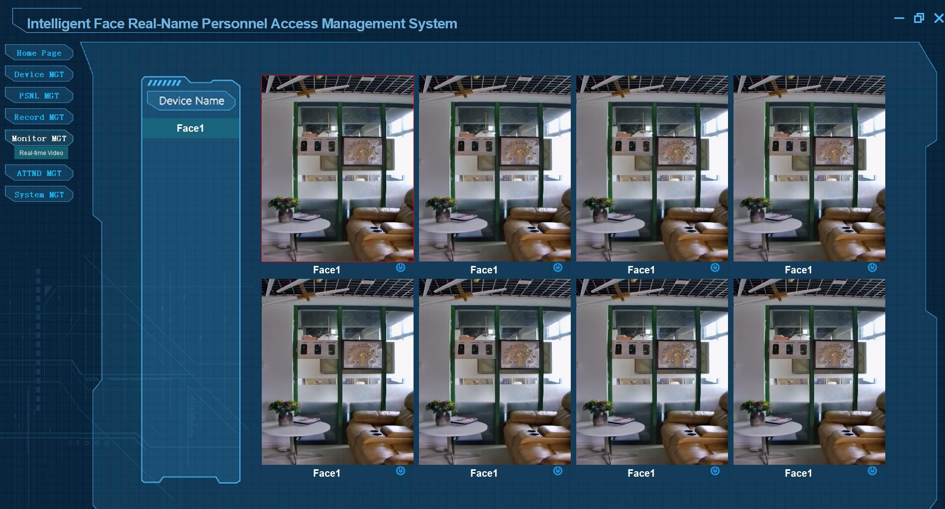 H.265 touchless Facial Thermal Scanner Kiosk Biometric Attendance System