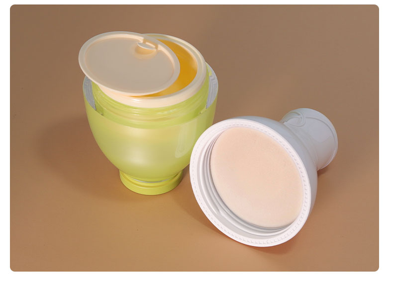 50g Cosmetic Jars Gold Empty Face Cream Containers Cosmetic with Plastic Cap