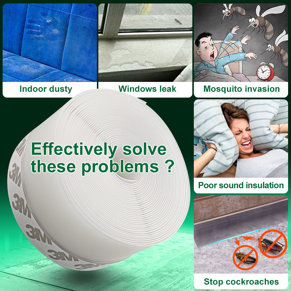 Door Weather Stripping Door Seal Strip Silicone Sealing Sticker Sealing Tape