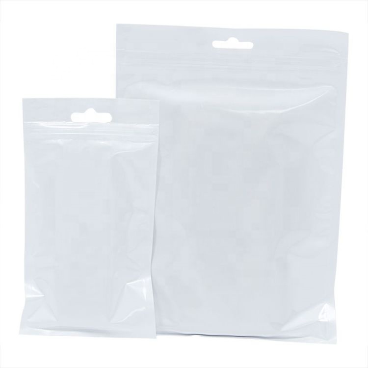 Electronic Packaging Clear Front Plastic Ziplock Bags Made Of OPP / CPP Material Structure
