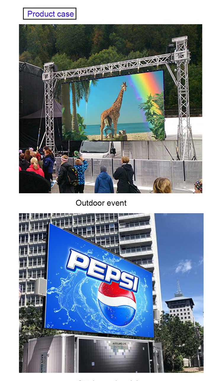 1/8 Scan Full Color Rental P4 Outdoor LED Screen Panel