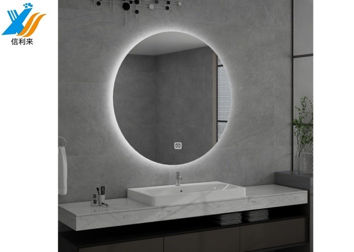 Customizable LED Touch Screen Smart Mirrorwith various operating systems G+G structure waterproof for Smart home Batchroom