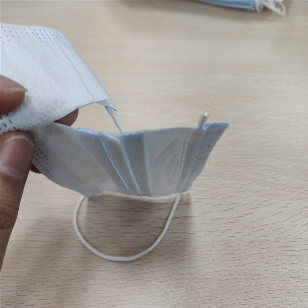 Elastic Earloop Non Sterile Face Masks , Non Woven Fabric Face Mask 17.5*9.5cm