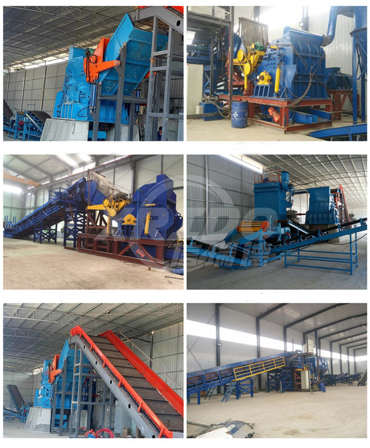 Iron Scrap Shredder Machine Waste Radiator Shredder Aluminum Hammer Mill