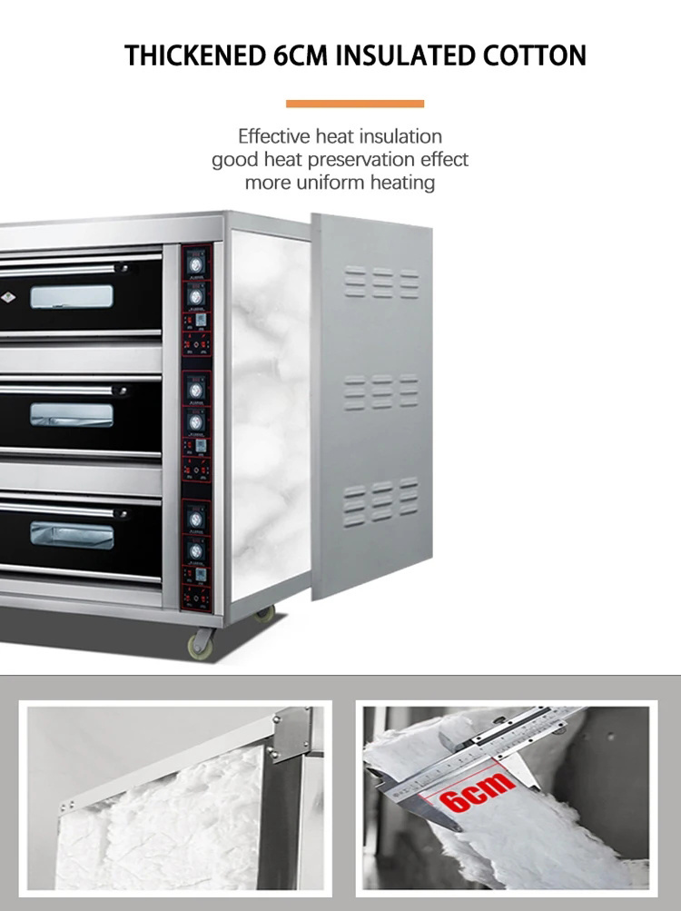High Combustion Efficiency Liquid Propane Gas Baking Bakery LPG Oven