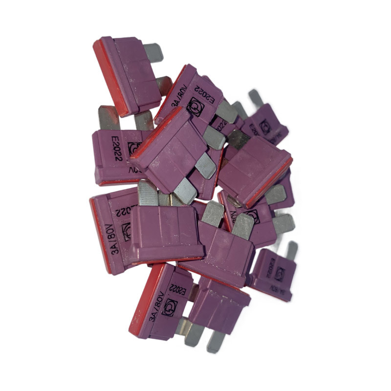 FKS Medium Auto Blade Fuses ATO ATC 3A 80VDC Purple Violet 166.7000.4302