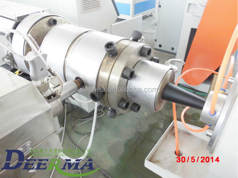 80kw PP Pipe Production Line 220V / 380V / 415V / 440V Plastic Pipe Extrusion Machine