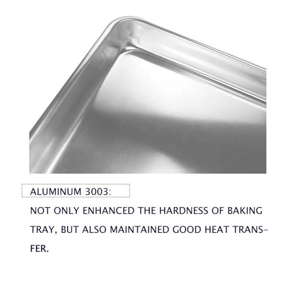 40x60cm Baking Tray Metal Baking Sheet Wire-In-The-Rim Sheet Pan Aluminum Trays